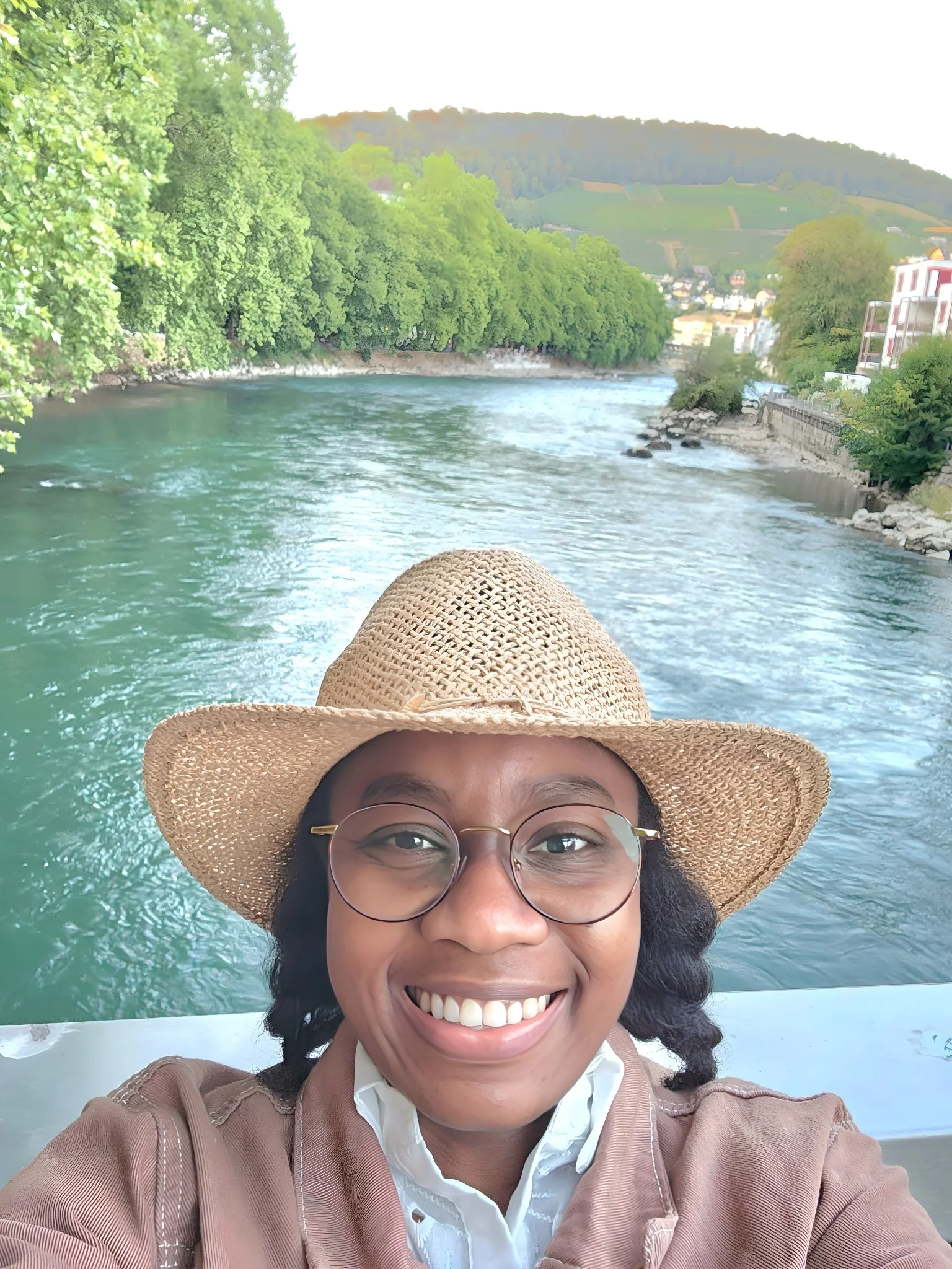 EsterWill smiling by a river